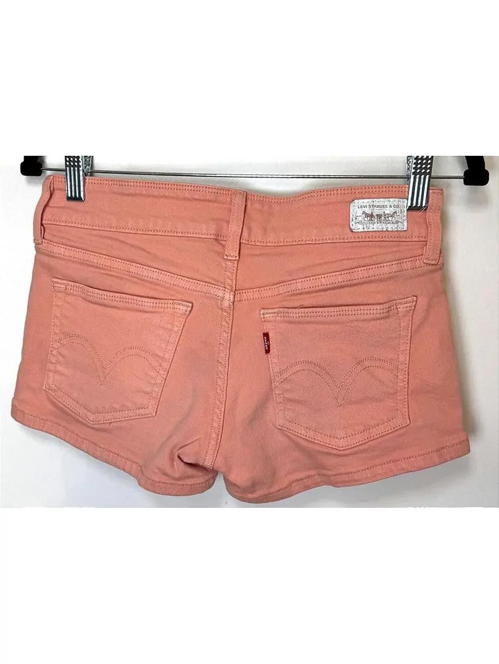 Levi’s - Coral Pink Low-Rise Denim Shorts - Size 5